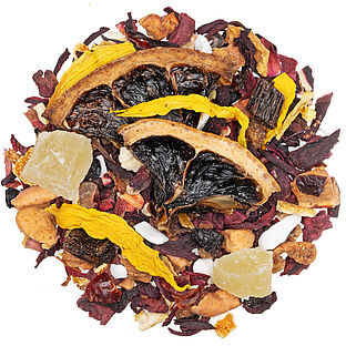 Limonen Tart - natürlich Früchtetee mit Blüten, aromatisiert