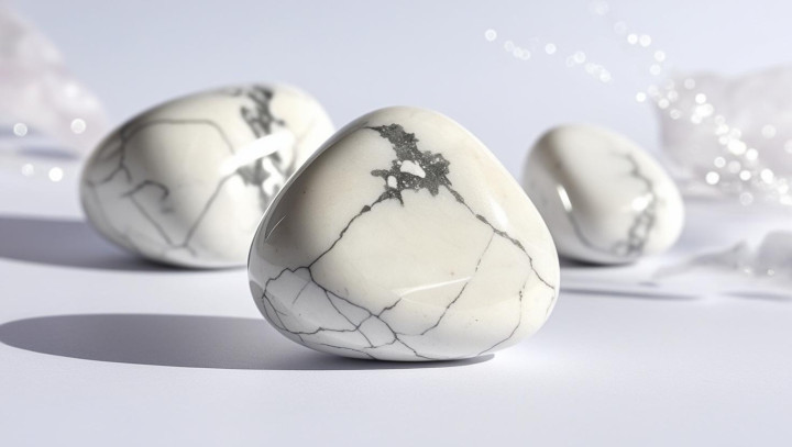 Magnesit natur Trommelstein - Geduld, Entspannung, Selbstliebe