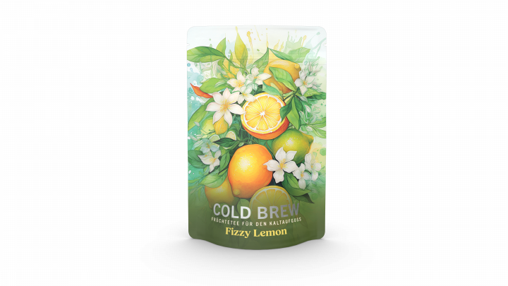 Cold Brew Fizzy Lemon-Früchtetee, aromatisiert