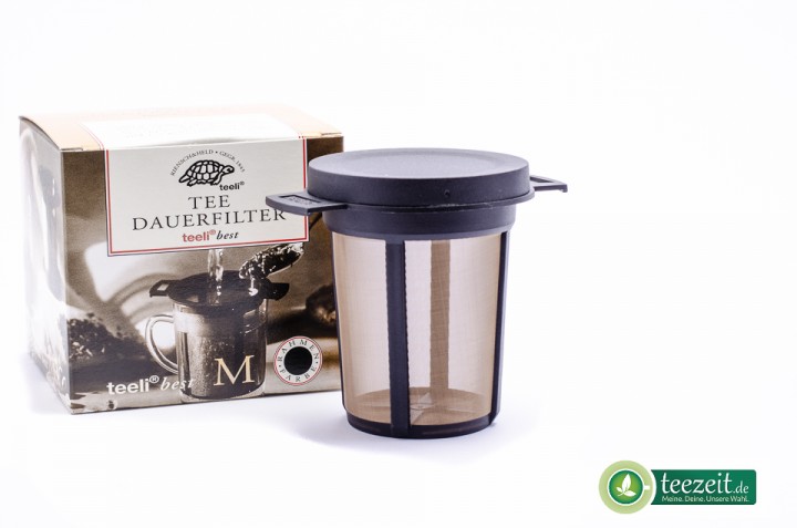 Dauerfilter mit Deckel teeli® best Größe M