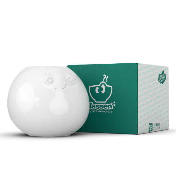 Vase "amüsiert" Weiß