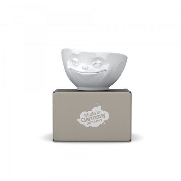 Schale 500 ml "grinsend" weiß