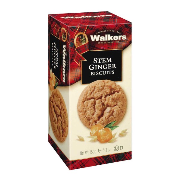 Walkers Shortbread – Stem Ginger Biscuits 150g