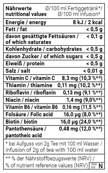 Multivitamin Holunder mild natürlich - Früchtetee, aromatisiert