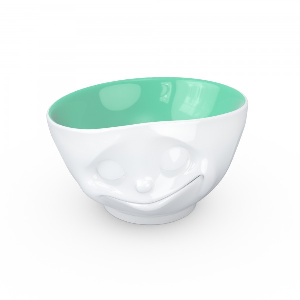 Schale 500 ml "glücklich" weiß