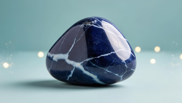 Sodalith Trommelstein - Loslassen, Klarheit, Wahrheit