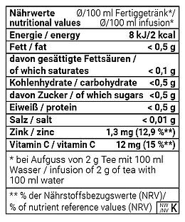 Abwehr Stark natürlich mit Vitamin C & Zink - Kräutertee, aromatisiert