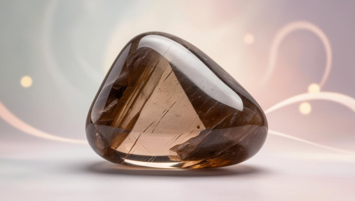 Rauchquarz Trommelstein - Kraft, Erdung, Reinigung