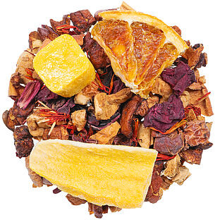 Blutorange Maracuja mit Vitamin C mild, natürlich - Früchtetee, aromatisiert