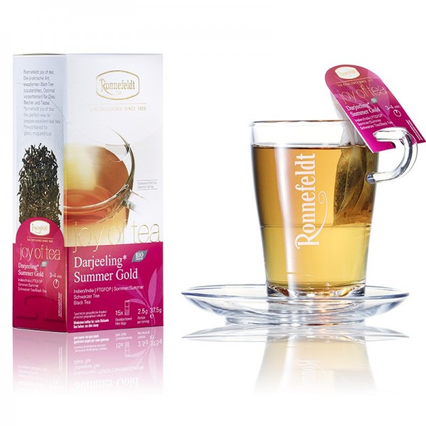 Bio Darjeeling Summergold - Joy of Tea, Teebeutel, Schwarzer Tee, naturbelassen