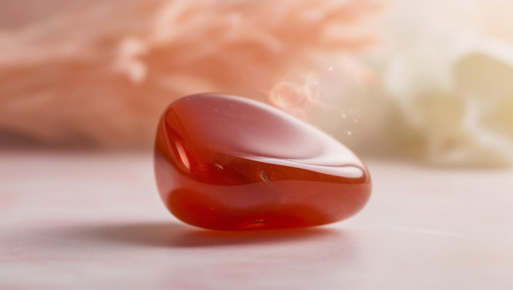 Carneol Trommelstein - Lebensfreude, Entscheidungen, Aktion