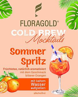 Cold Brew Sommer Spritz natürlich- Früchtetee mit Blüten, aromatisiert