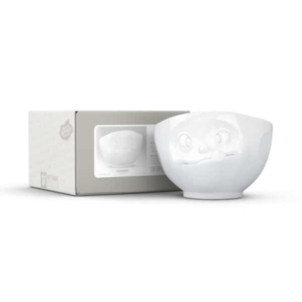 Schale 500 ml "lecker" weiß