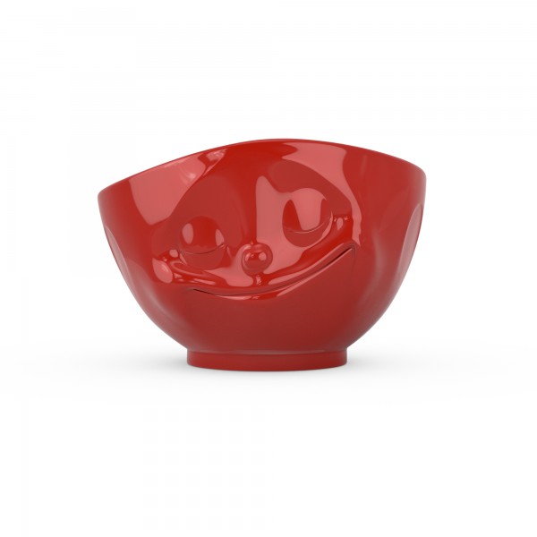 Schale 500 ml "glücklich" weiß