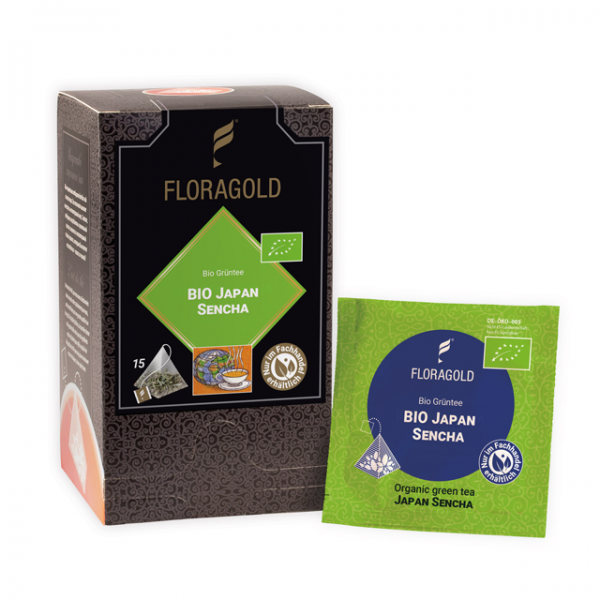 Bio Japan Sencha - Pyramidenbeutel, Grüner Tee, naturbelassen