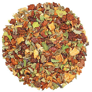 Cold Brew Basilikum Spritz - mild natürlich Früchtetee mit Kräutern, aromatisiert