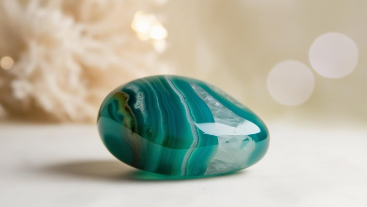 Achat Trommelstein - Lebensfreude, Heilung, Kreativität